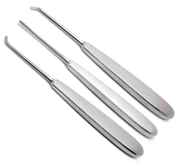 Warwick James Elevators – Stainless Steel Dental Extraction Instruments (Set of 3)