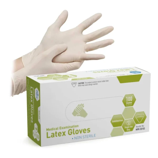 Disposable Latex Examination Gloves – Powder-Free